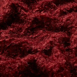 Pelliccia sintetica crespa – rosso carminio, 