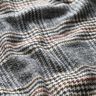 Tessuto per cappotto misto cotone Principe di Galles – bianco/blu notte,  thumbnail number 2