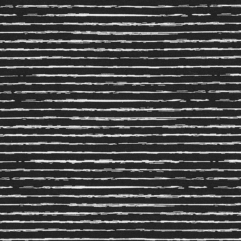 jersey di cotone strisce scarabocchiate – nero,  image number 1