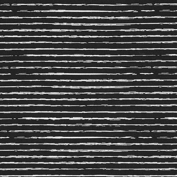 jersey di cotone strisce scarabocchiate – nero,  image number 1
