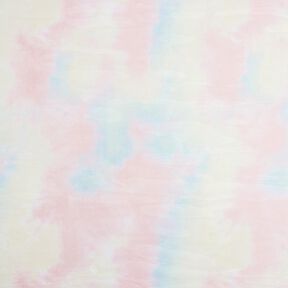 Tessuto a rete soft con arcobaleno e nuvole, 