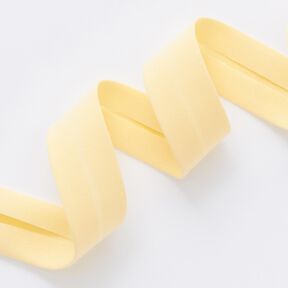 Nastro in sbieco Cotone bio [20 mm] – giallo vaniglia, 
