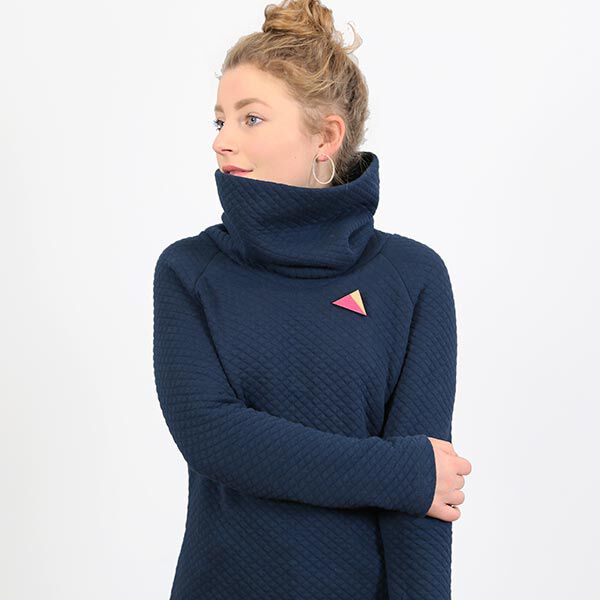 FRAU POLLY - comodo abito felpa con collo alto, Studio Schnittreif  | XS -  XXL,  image number 7