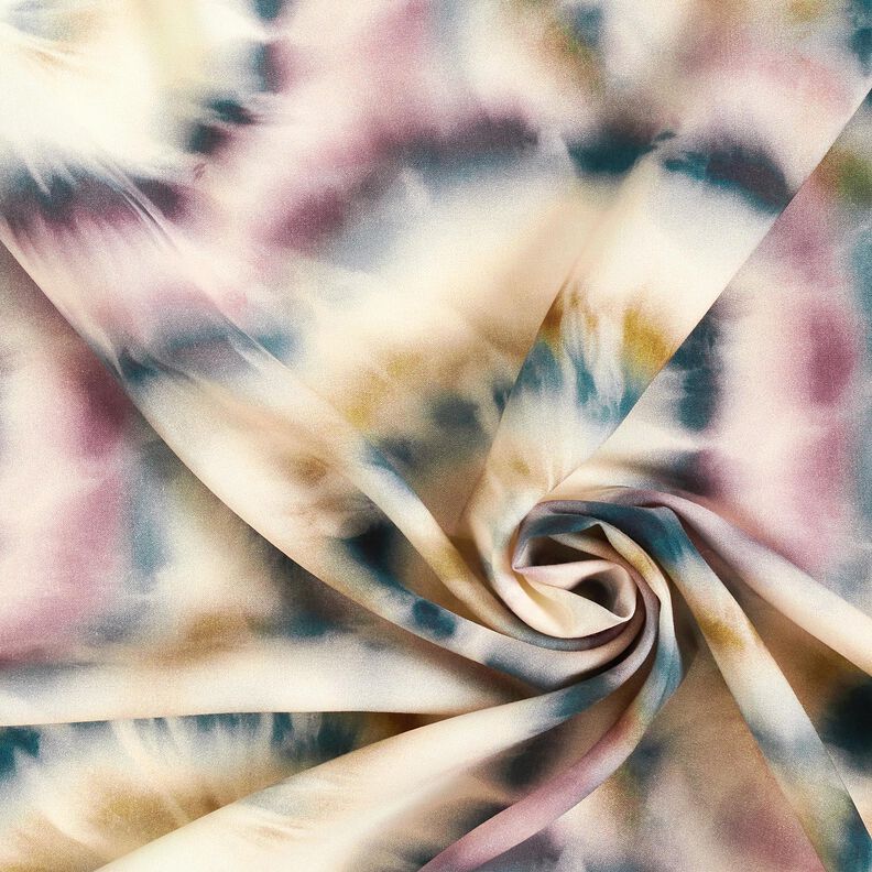 Tessuto in viscosa batik con cerchietti,  image number 3