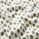 mussolina / tessuto doppio increspato Chiazze di quadri – bianco/verde, 