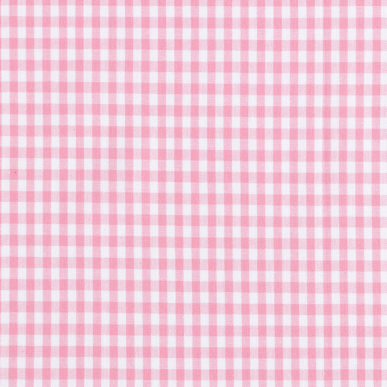 tessuto in cotone Quadro vichy 0,5 cm – rosa/bianco,  image number 1