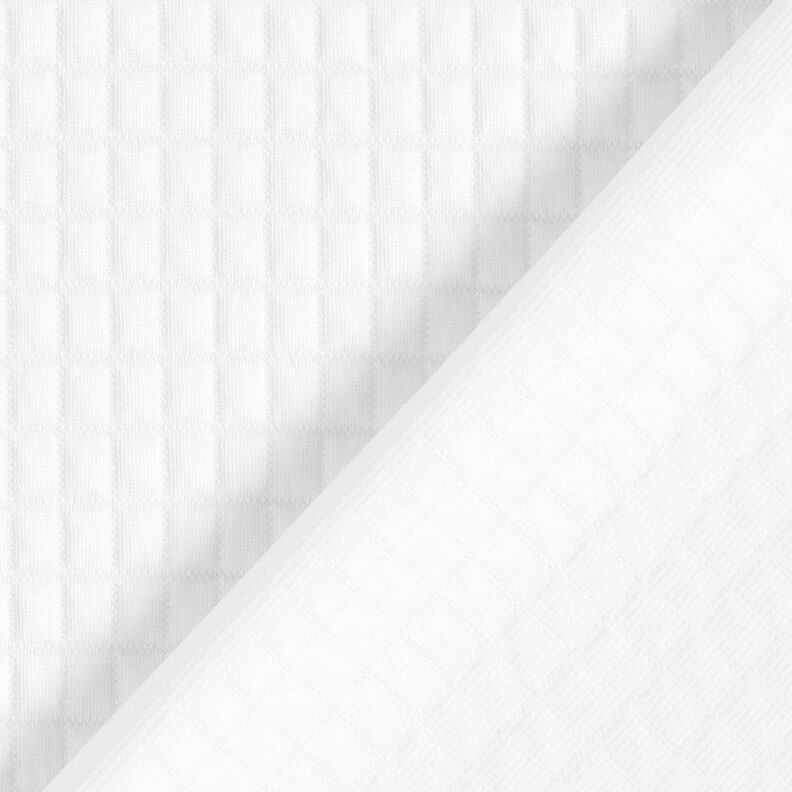 Jersey trapuntato a quadrettini – bianco, image number 4