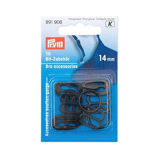 accessori per reggiseno [ Dimensioni:  14 mm ] | Prym – nero, 