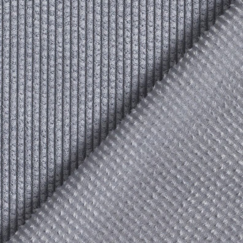 velluto a coste larghe Bubble tinta unita – blu acciaio,  image number 3