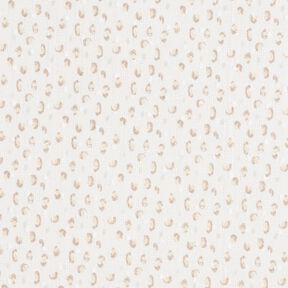 fine batista di cotone Stampa leopardata Dobby traforata – bianco/anemone, 