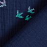 mussolina / tessuto doppio increspato Rondini stampa laminata | Poppy Fabrics – blu notte/mix di,  thumbnail number 4