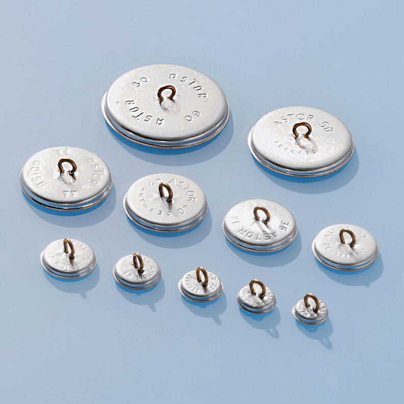Bottone rivestito, Classic Poly – arancione,  image number 3