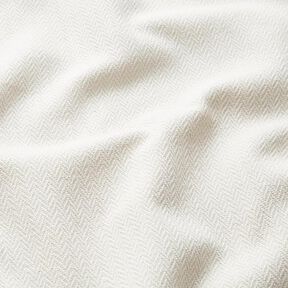 tessuto arredo Jacquard Chevron sottile – bianco lana, 