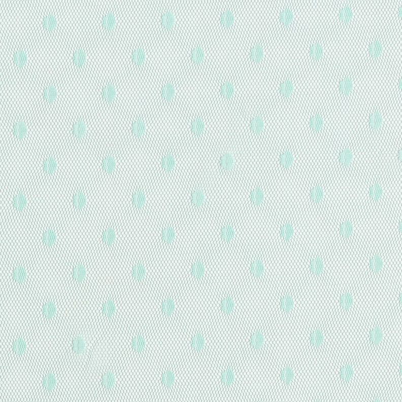 Tessuto a rete soft a pois – menta chiaro,  image number 1