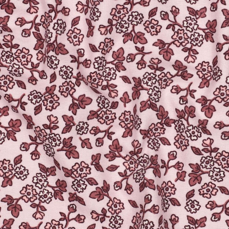 flanella di cotone fiorellini | Poppy Fabrics – rosé/malva, image number 2