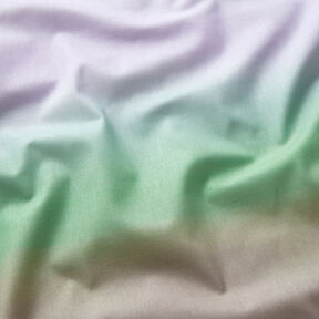 GOTS Batista di cotone Tramonto sfumato | TCC x LOOKS by Wolfgang Joop – verde luce/lillà, 