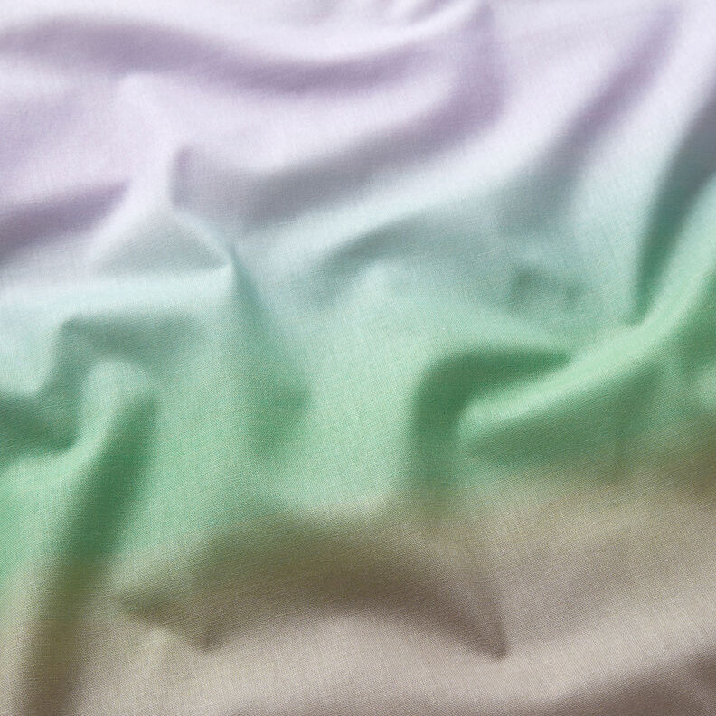 GOTS Batista di cotone Tramonto sfumato | TCC x LOOKS by Wolfgang Joop – verde luce/lillà,  image number 3