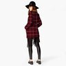 Tessuto per cappotti, quadri grandi – rosso Bordeaux/nero,  thumbnail number 6
