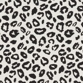 tessuto arredo Jacquard Motivo leopardato – avorio/nero, 