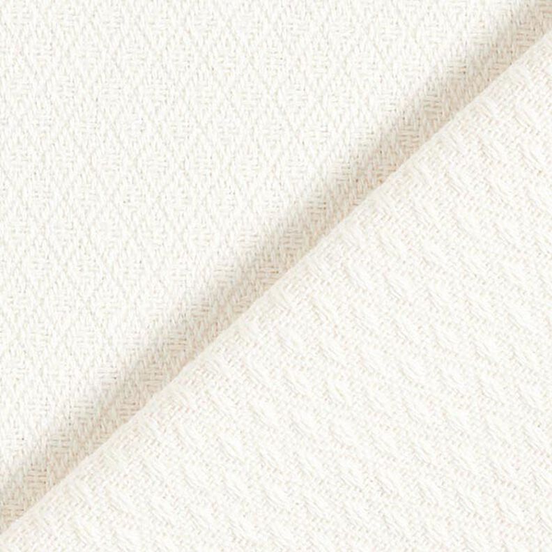 tessuto arredo Jacquard Piccoli rombi – bianco lana,  image number 3