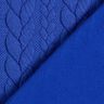 Jersey jacquard, cloqué, motivo a treccia – blu reale,  thumbnail number 4