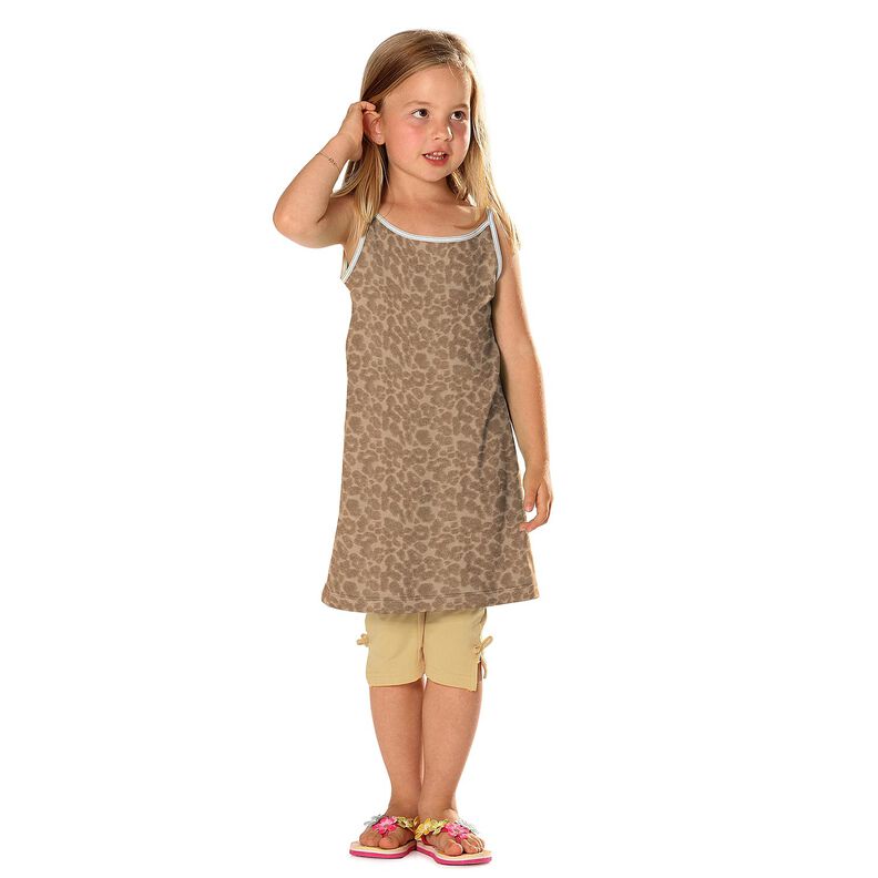tessuto in spugna stretch leopardo – marrone chiaro, image number 5