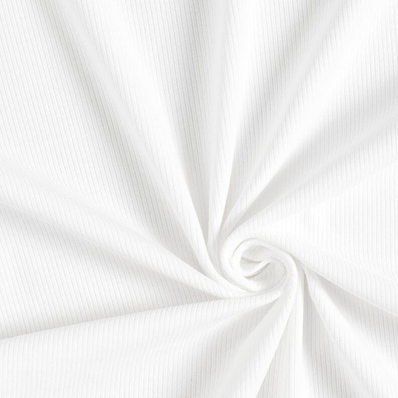 jersey a coste costolette sottili 2-1-1-1 – bianco,  image number 1