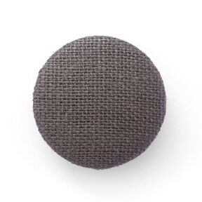 Bottone rivestito, Lino medio – grigio ardesia, 