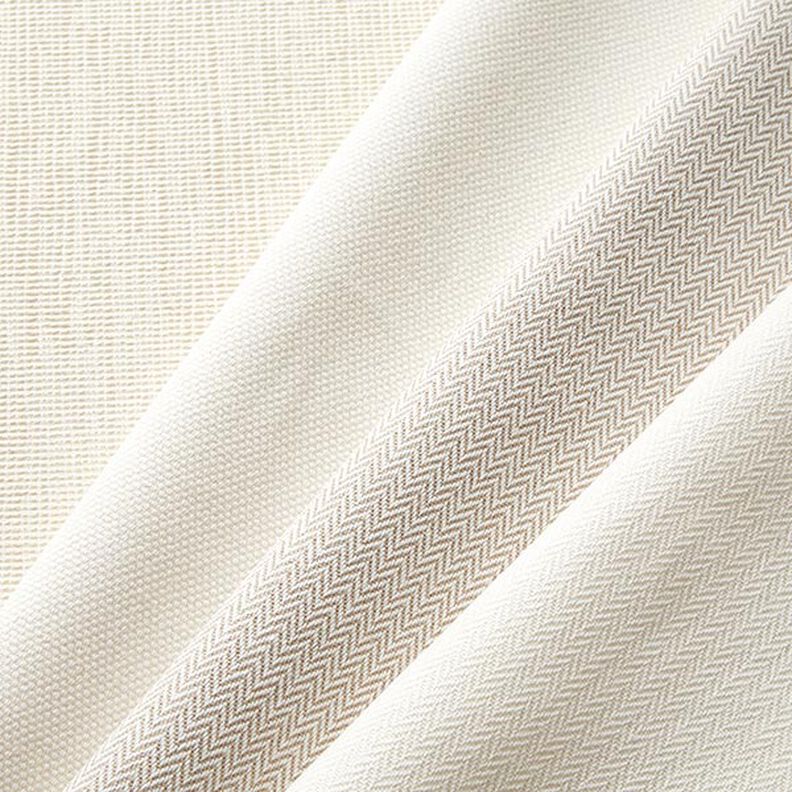 tessuto arredo Jacquard Chevron sottile – bianco lana,  image number 4