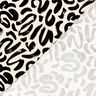jersey di viscosa Pennellate astratte – crema/nero,  thumbnail number 4