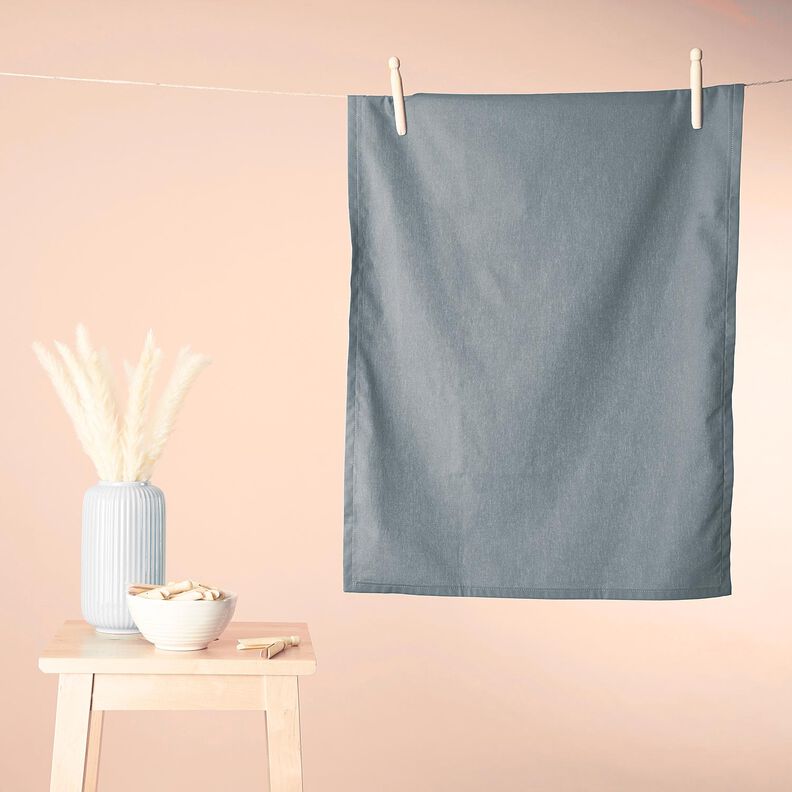 tessuto in cotone cretonne tinta unita – grigio perla, image number 8