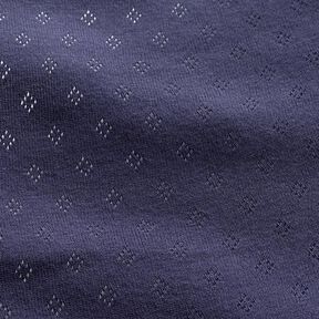 jersey maglia fine con motivi traforati – blu marino, 