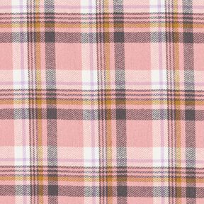 flanella di cotone quadri – rosa anticato/argento anticato,  flanella di cotone quadri – rosa anticato/argento anticato,