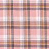 flanella di cotone quadri – rosa anticato/argento anticato,  thumbnail number 1