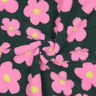 tessuto peluche fiori | Poppy Fabrics – verde scuro/pink,  thumbnail number 4