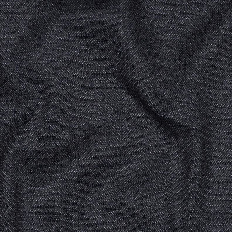 Romanit Jersey Spina di pesce – nero-azzurro, image number 2