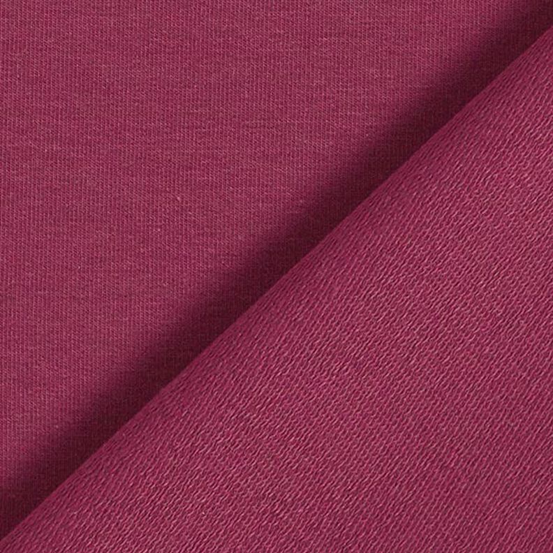 French terry leggero tinta unita – rosso Bordeaux, image number 5