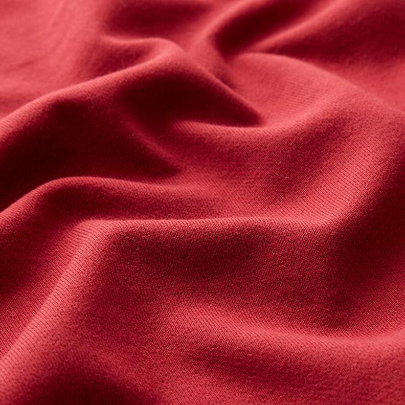Jersey semplice double face – rosso carminio/blu notte,  image number 2
