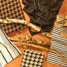 Tessuto jacquard a righe irregolari – bianco lana/nero,  thumbnail number 7