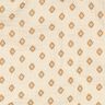 GOTS mussolina / tessuto doppio increspato Motivo a rombi Boho  | Poppy Fabrics – crema/cannella,  thumbnail number 2