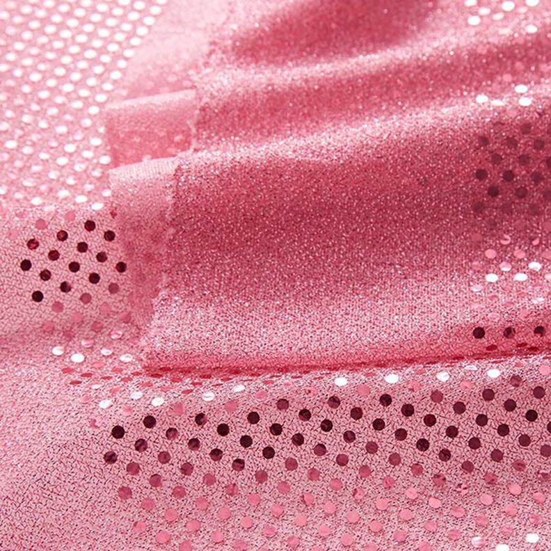 tessuto con paillettes, piccoli pois – rosa,  image number 3