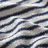 Bouclé in maglia a righe, glitterato – bianco/blu marino,  thumbnail number 2