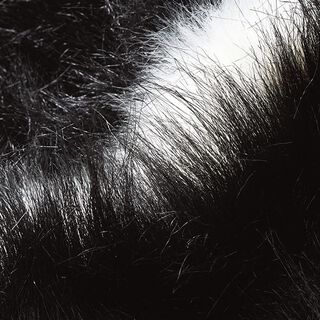 ecopelliccia Righe trasversali – nero/bianco lana, 