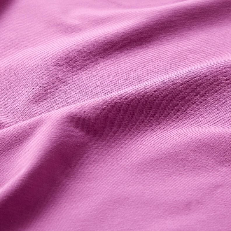 jersey di cotone medio tinta unita – lillà rosso,  image number 4