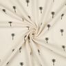 mussolina / tessuto doppio increspato Palme ricamate  | Poppy Fabrics – bianco lana/verde oliva,  thumbnail number 3