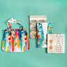 borse taglio di tessuto tessuti canvas Pennellate colorate – bianco,  thumbnail number 9