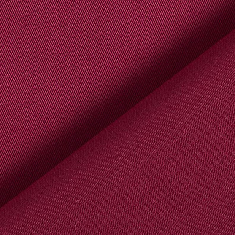 twill di cotone tinta unita – rosso Bordeaux,  image number 3