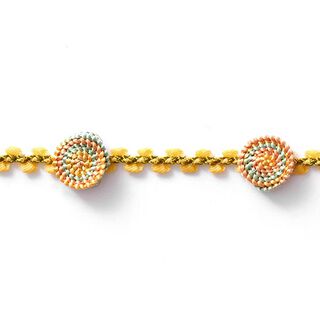 nastro decorativo tralci di fiori – giallo, 