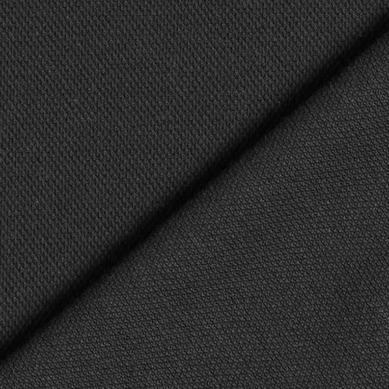 Jersey di cotone piqué fine – nero,  image number 3