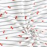 jersey di cotone Strisce e ciliegie – bianco lana,  thumbnail number 3